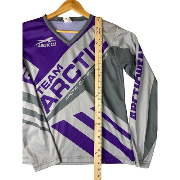 Vintage 90s Arctic Cat Team Racing Jersey Graphic Snowmobile Arcticwear -Large - Picture 5 of 6